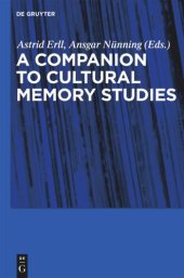 book Cultural Memory Studies: An International and Interdisciplinary Handbook