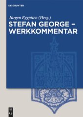 book Stefan George – Werkkommentar