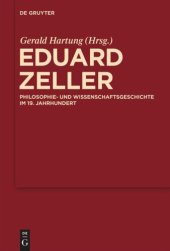 book Eduard Zeller: Philosophie- und Wissenschaftsgeschichte im 19. Jahrhundert