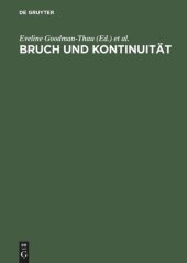 book Bruch und Kontinuität: Jüdisches Denken in der europäischen Geistesgeschichte