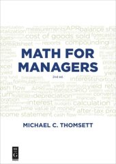 book Math for Managers