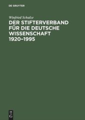 book Der Stifterverband für die Deutsche Wissenschaft 1920–1995