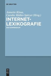 book Internetlexikografie: Ein Kompendium