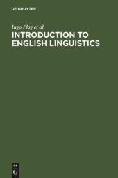 book Introduction to English Linguistics