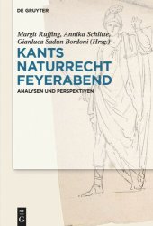 book Kants Naturrecht Feyerabend: Analysen und Perspektiven