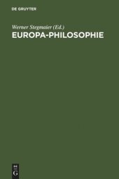 book Europa-Philosophie