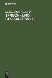 book Sprech- und Gesprächsstile