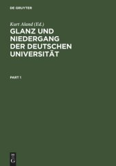 book Glanz und Niedergang der deutschen Universität: 50 Jahre deutscher Wissenschaftsgeschichte in Briefen an und von Hans Lietzmann (1892-1942)