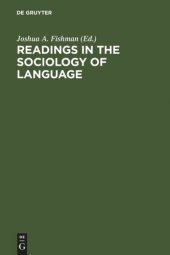 book Readings in the Sociology of Language