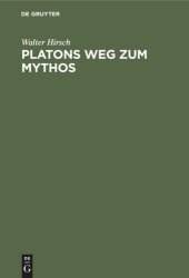 book Platons Weg zum Mythos