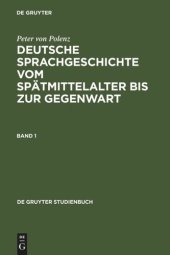 book Deutsche Sprachgeschichte vom Spätmittelalter bis zur Gegenwart