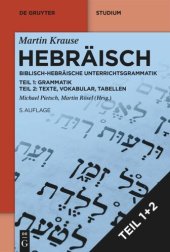 book Hebräisch: Biblisch-Hebräische Unterrichtsgrammatik