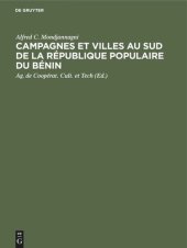 book Campagnes et villes au Sud de la République Populaire du Bénin