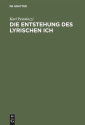 book Die Entstehung des lyrischen Ich: Studien zum Motiv der Erhebung in der Lyrik