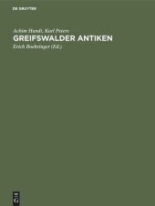 book Greifswalder Antiken: Gedächtnisgabe für Erich Pernice