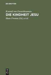 book Die Kindheit Jesu: Kritische Ausgabe