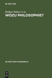 book Wozu Philosophie?: Stellungnahmen eines Arbeitskreises