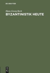 book Byzantinistik heute