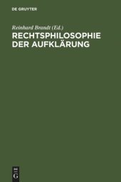 book Rechtsphilosophie der Aufklärung: Symposium Wolfenbüttel 1981