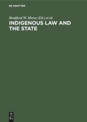 book Indigenous law and the state