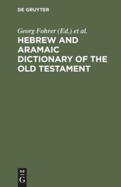 book Hebrew and Aramaic Dictionary of the Old Testament