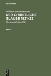 book Der christliche Glaube 1821/22: Studienausgabe