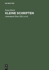 book Kleine Schriften: Zum siebzigsten Geburtstag