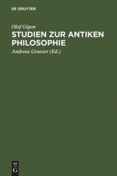 book Studien zur antiken Philosophie