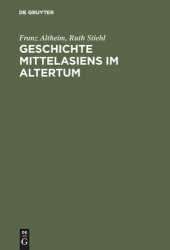 book Geschichte Mittelasiens im Altertum