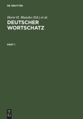 book Deutscher Wortschatz: Lexikologische Studien. Ludwig Erich Schmitt zum 80. Geburtstag von seinen Marburger Schülern