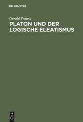 book Platon und der logische Eleatismus