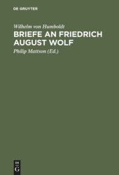 book Briefe an Friedrich August Wolf