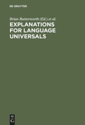 book Explanations for Language Universals