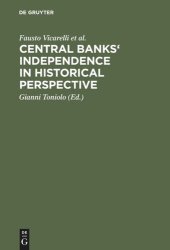 book Central banks' independence in historical perspective