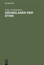 book Grundlagen der Ethik