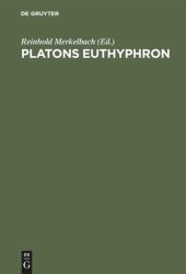 book Platons Euthyphron: Griechisch und deutsch