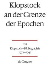 book Klopstock an der Grenze der Epochen