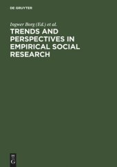 book Trends and Perspectives in Empirical Social Research