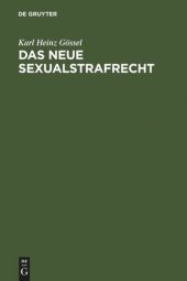 book Das neue Sexualstrafrecht: Eine systematische Darstellung für die Praxis