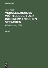 book Vergleichendes Wörterbuch der indogermanischen Sprachen