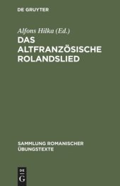 book Das altfranzösische Rolandslied: Nach der Oxforder Handschrift