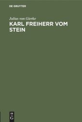 book Karl Freiherr vom Stein: Zum 200. Geburtag am 26.10.1957