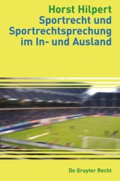 book Sportrecht und Sportrechtsprechung im In- und Ausland