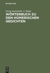 book Wörterbuch zu den Homerischen Gedichten