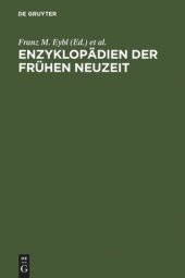 book Enzyklopädien der Frühen Neuzeit: Beiträge zu ihrer Erforschung