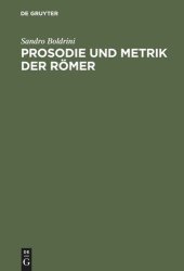 book Prosodie und Metrik der Römer