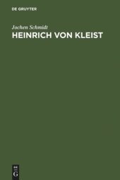 book Heinrich von Kleist: Studien zu seiner poetischen Verfahrensweise