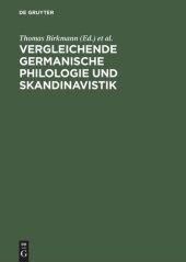 book Vergleichende Germanische Philologie und Skandinavistik: Festschrift für Otmar Werner