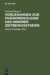 book Vorlesungen zur Phänomenologie des inneren Zeitbewußtseins