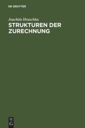 book Strukturen der Zurechnung